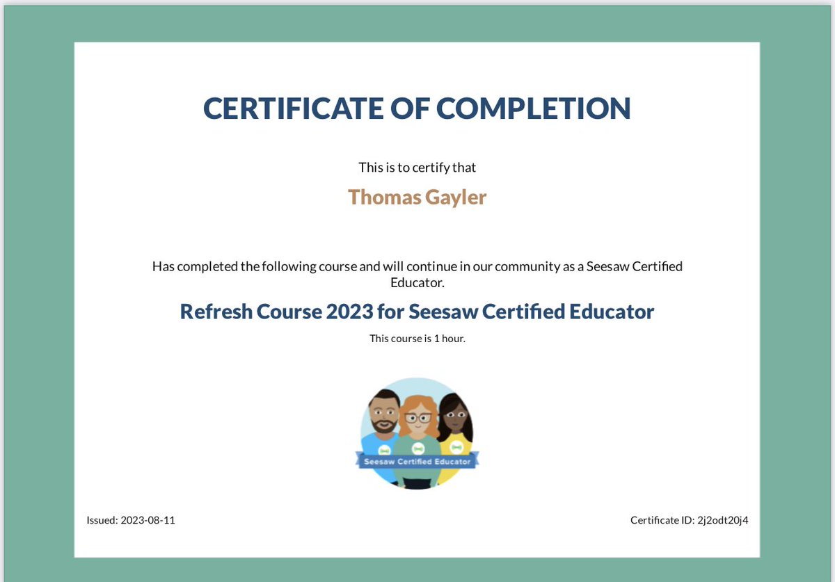 techteachertom1's tweet photo. Great to do my @Seesaw Certified Educator refresher course. Some amazing new features coming for next year. Game changers. Been using Seesaw now for 7 years and it’s brilliant. @ArcadiaSch @AppleEDU #ADE #ADEUAE #CollabUAE https://t.co/hCQGZ4fRQw