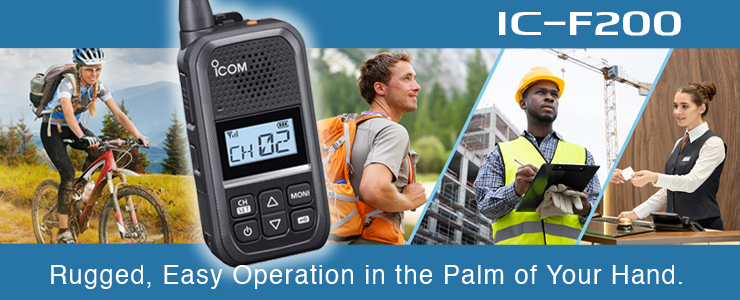 The all-new Icom’s F200 is a small but rugged portable UHF radio that is easy to operate. Built for hospitality, construction, warehouses, events, and retail industries. Check out the promo video here: youtu.be/Rn--Q6Lk8MA #WeAreIcom #F200 #UHF #Transceiver