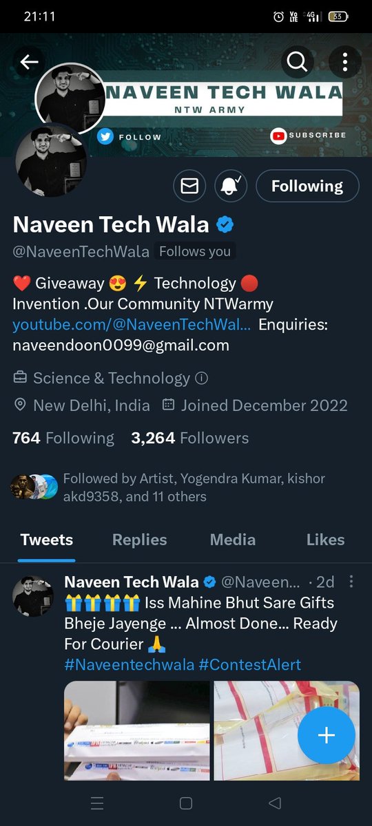 Pata nahi kab lekin Naveen bhaiya ne fb diya hai ,Thanks Naveen bhaiya ❤️ #NTWarmy