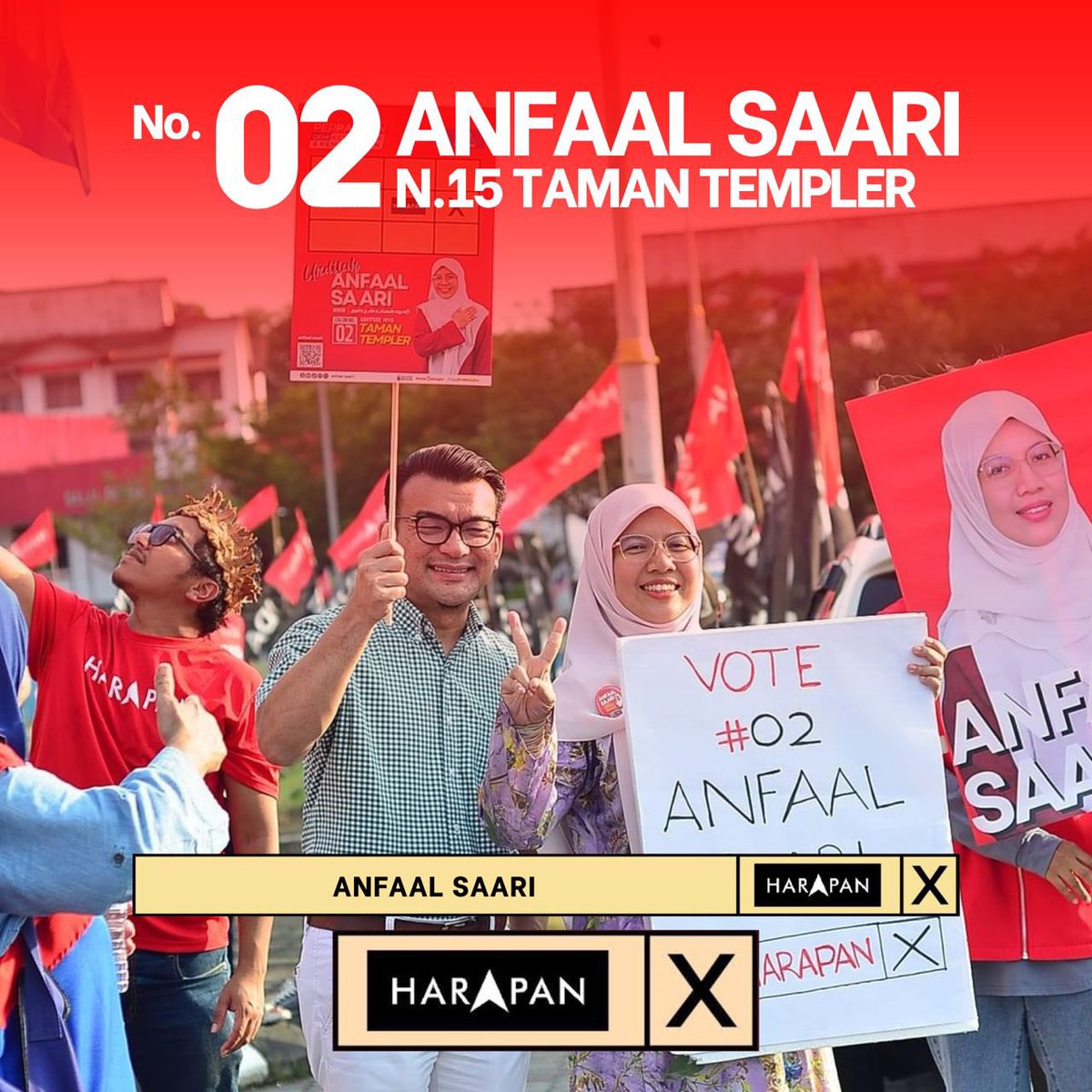 anfaalsaari's tweet photo. Undilah Anfaal Saari untuk N15 Taman Templer!

#Anfaal4Templer #KitaSelangor
#ArusMerahKuning #PerpaduanSelangor
#MalaysiaMADANI #PerpaduanREADY
#RahmahUntukTempler https://t.co/pBLHMd0ieP