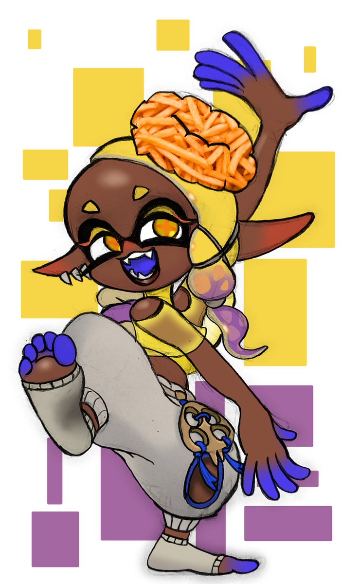 ItsChiff's tweet photo. 2022--->2023
It's been a year since her debut :O

#Frye #Splatoon3 #DeepCut https://t.co/JUa9iRPOGh
