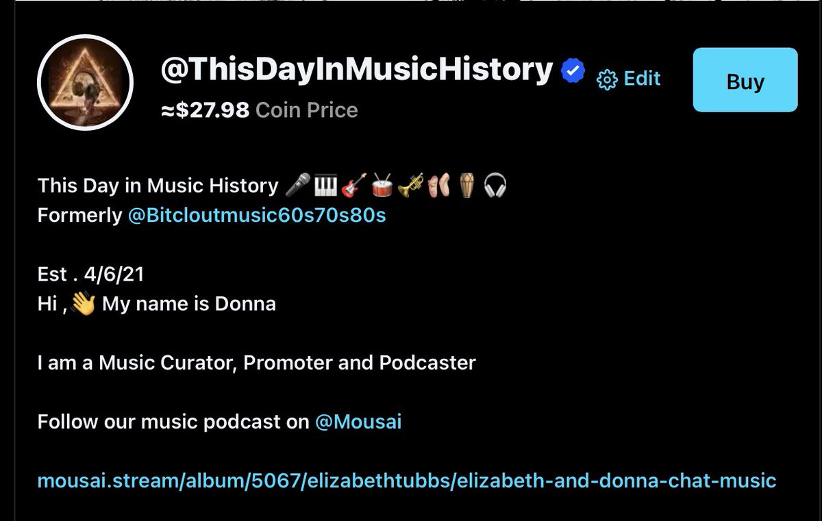 ThisDayInMusic_'s tweet image. Looking forward to #Bitclout 2.0 
@desoprotocol 
Content creators 
Come Join Us!! 🚀🚀