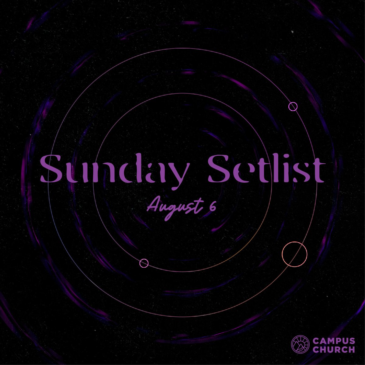 CampusChurch's tweet photo. Check out this Sunday's Setlist 🎶 https://t.co/avJgoy9BWK