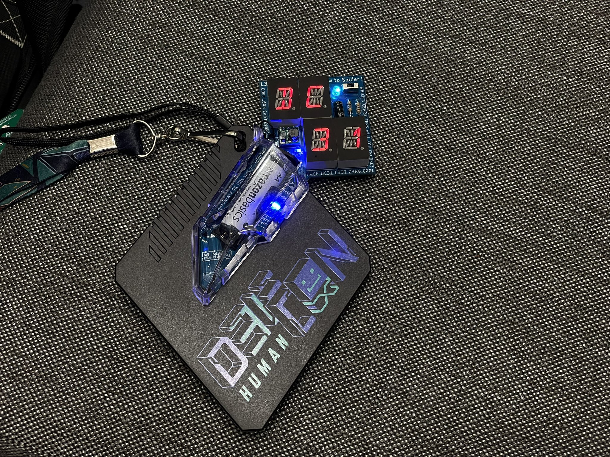 Make It Hackin on X: Spice up your DEF CON badge with electronics. The  L33T Badge and Chamber SAO Adapter are available at Hacker Warehouse booth  in the vendor area. The Flooper
