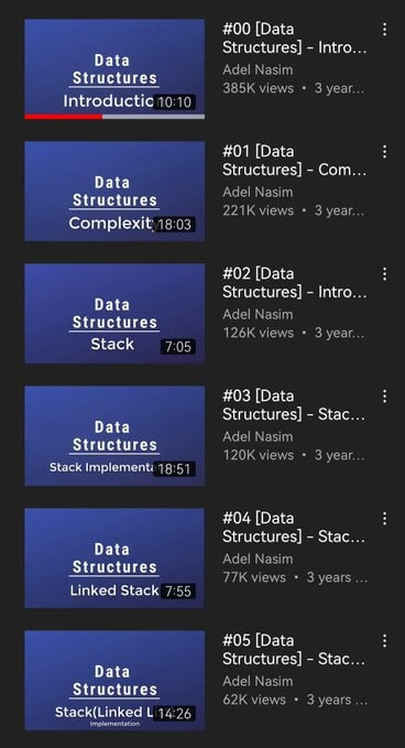 WGold_Pro's tweet image. 🌀كورس كامل لشرح #الخوارزميات
youtube.com/playlist?list=…
🌀كورس كامل لشرح تراكيب البيانات #Data_Structures
youtube.com/playlist?list=…