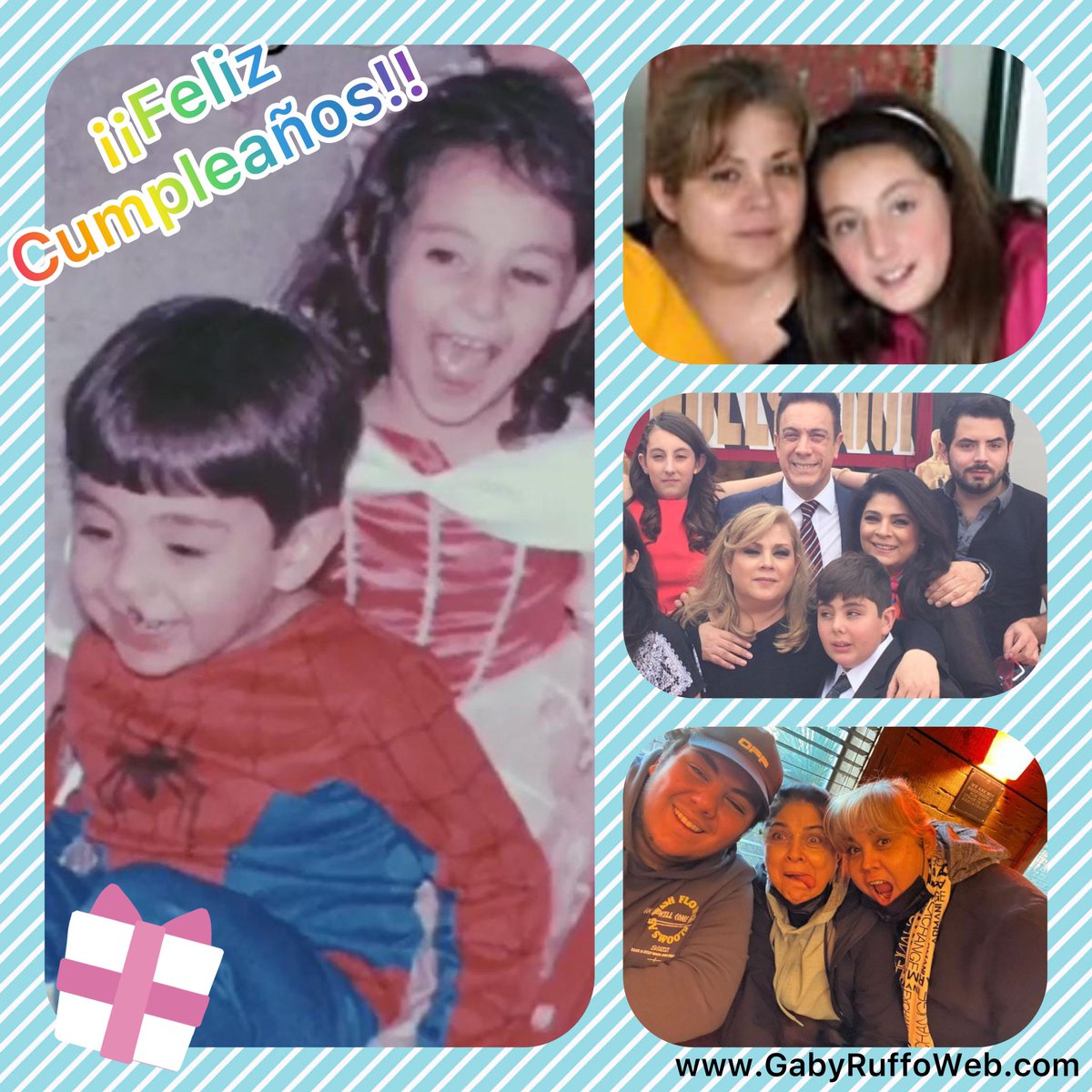 GabyRuffoWeb's tweet photo. FELIZ CUMPLEAÑOS PARA DOS PERSONAS QUE SON UNA. TENERLOS A LOS DOS SOLO DUPLICA LA DIVERSIÓN. QUE DISFRUTÉIS EL MEJOR DÍA DEL AÑO. DISFRUTAD VUESTRO DÍA ESPECIAL 🎈🎉🎂🎁🍰 ¡Felicidades de parte de #GabyRuffoWeb ! @vickyfa53 #AnuarFayad @braviela @victoriaruffo31 https://t.co/oK43RN0QFp