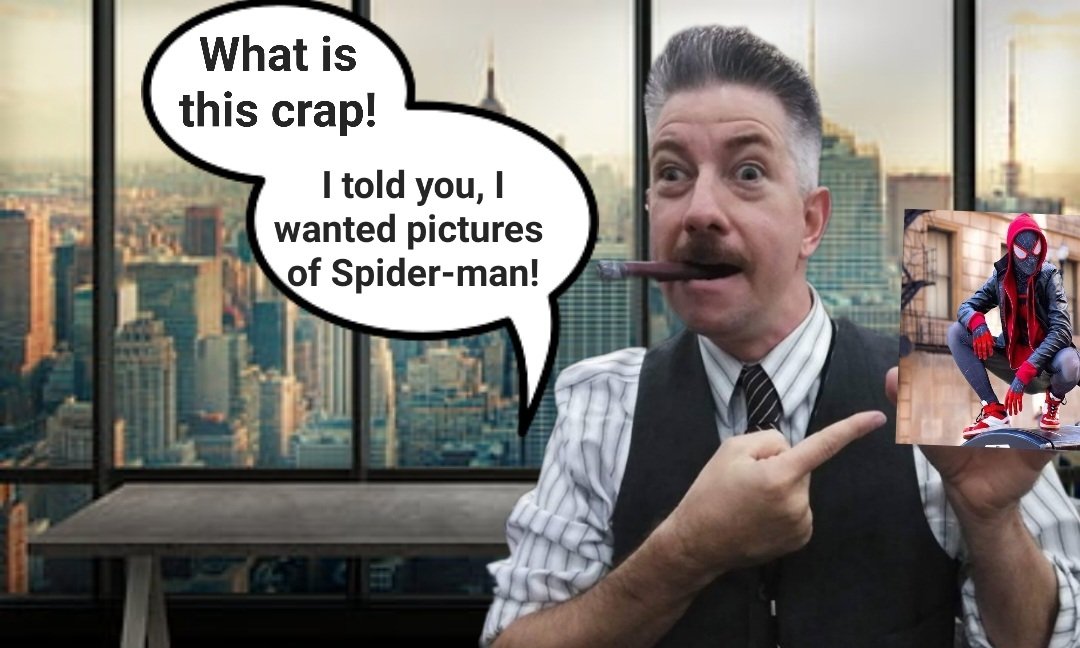 TheBugleDaily1's tweet photo. Can we all finally agree that Miles Morales is Miles Morales and he's definitely not the real Spider-menace! #MilesMorales #NotSpiderMan https://t.co/kjaq9hjWnw