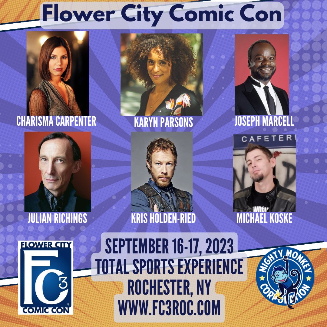 fc3roc's tweet photo. Flower City Comic Con! September 16-17, 2023! https://t.co/epEd43tCEL #FC32023 #FC3 #ROC #WhereItAllComesTogether https://t.co/CoIcJcIygZ