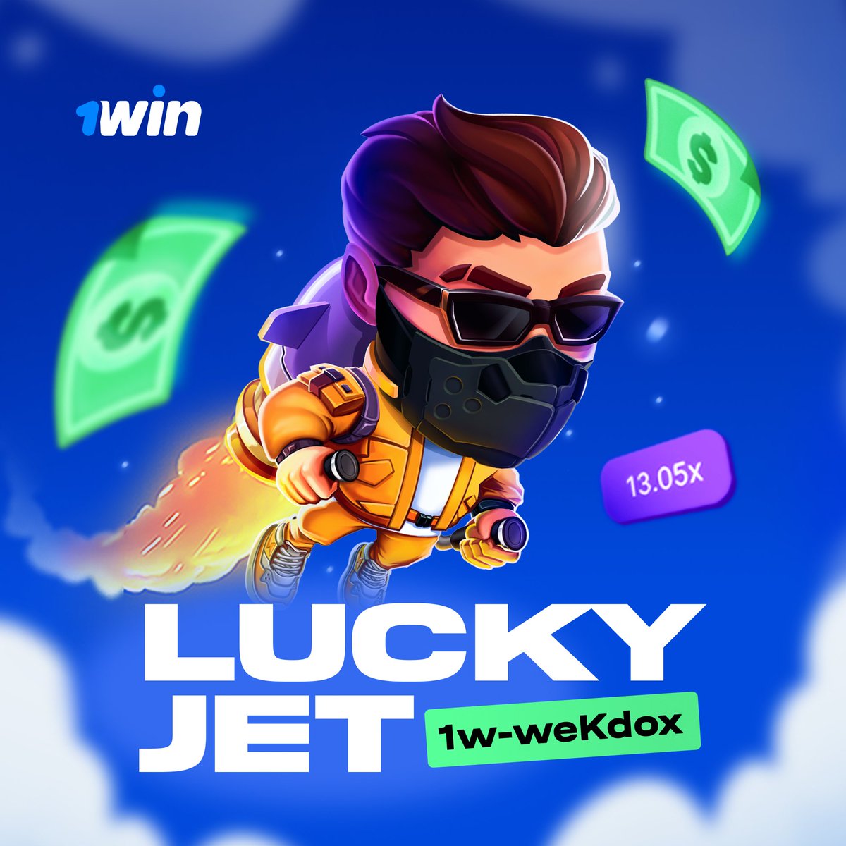 🎰Lucky Jet #giveaway on Twitter!
💰Click below, put your code in and WIN
⚡️The number of activations is limited!
📣Change your currency to USD ($) or bonus will not be credited! Use the voucher in the game only!

🔗cutt.ly/jwfL7U6L | #1win | #casino | #Giveaways