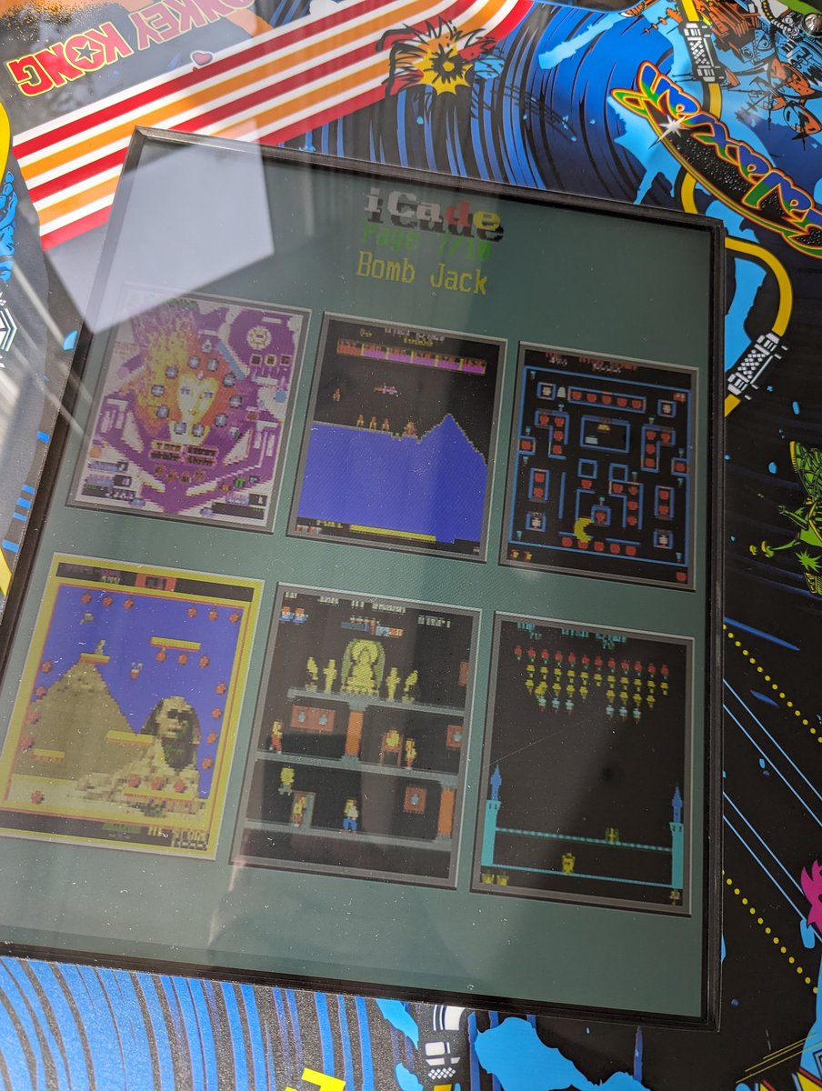 SgtStangroj's tweet image. Away for a couple of weeks, and look what's in one of the lounges at this week's holiday house?! Love it! #1942 #Bombjack #Pacman