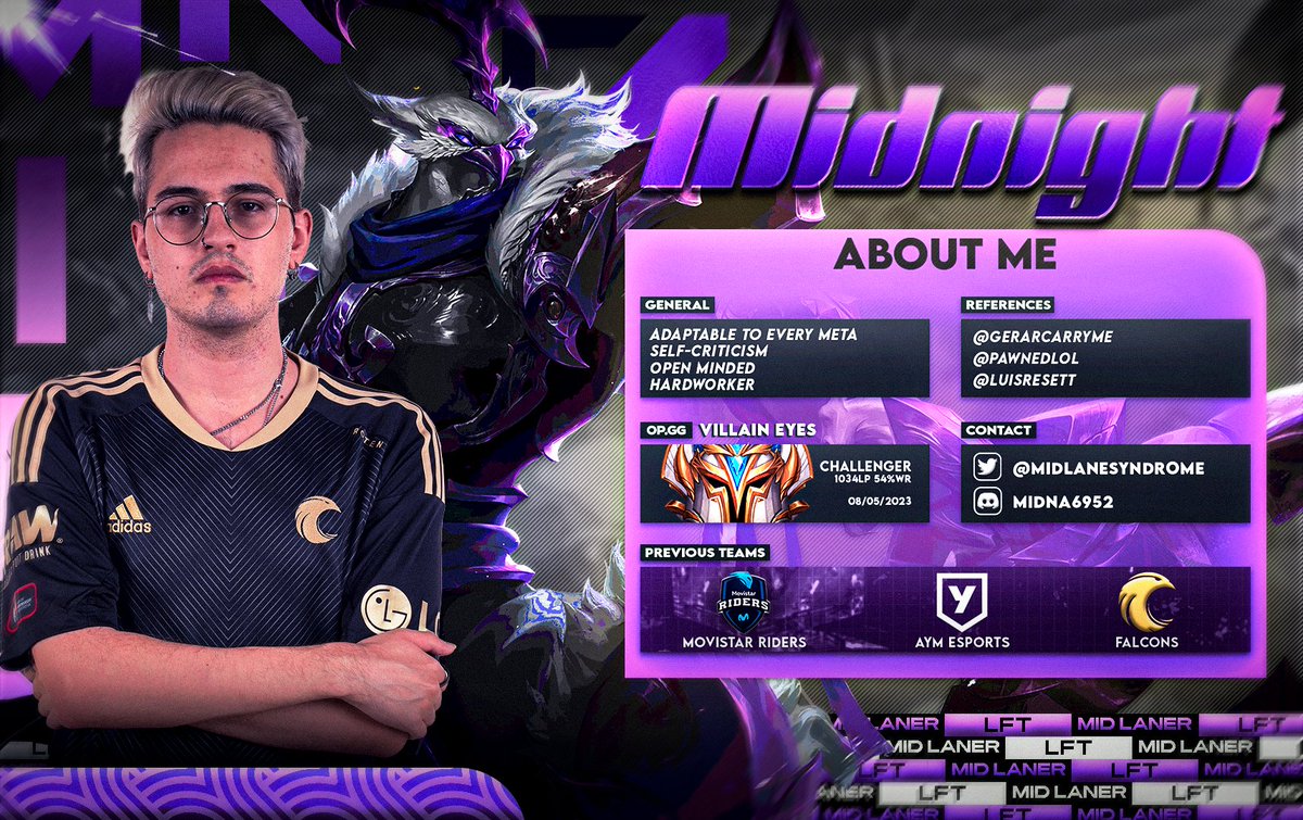 After this split in <a href="/Falcons/">Falcons</a> i'm currently looking for a team for the next upcoming split
I'm looking for ERL - ERL2 in all regions

DMs open and rts are appreciated.