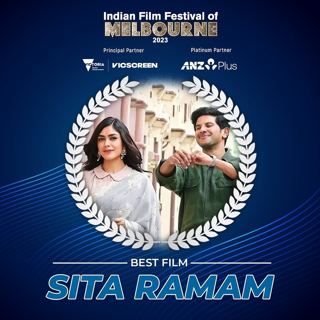 #SitaRamam wins best film at #IFFM2023 ❤️🔥

@hanurpudi @dulQuer 
@MissThakurani #KingOfKotha
#MrunalThakur #DulquerSalmaan