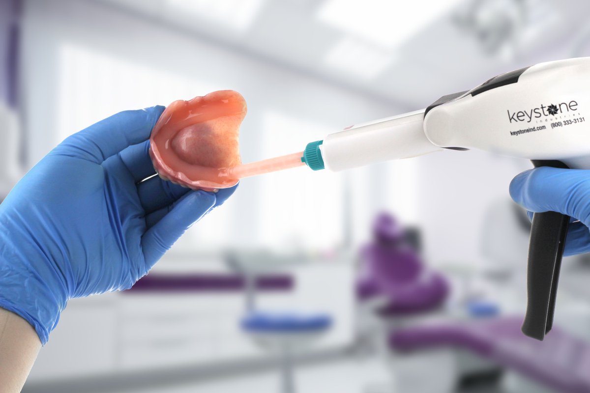 Comfortable, reliable reline in just one office visit 💯
.
The specially formulated adhesive of DentuSil™ securely holds the material in place, allowing for a quick reline process in just minutes. 
#Dentures #DentalCare #DentalHygiene