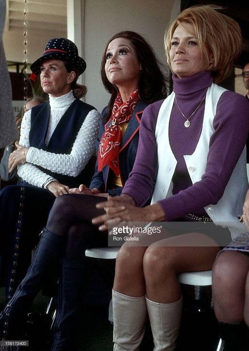 Doris Day, Mary Tyler Moore & Angie Dickinson at an Actors and Others for Animals event in 1971.