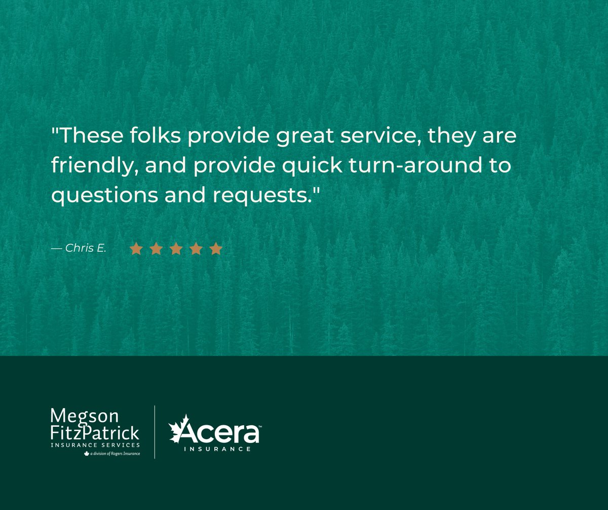 Thank you for the 5-star rating that is fantastic to hear, Chris E. and thank you for trusting us with your insurance.

#BuildingRelationships #Insurance #MFI #WhyChooseUs