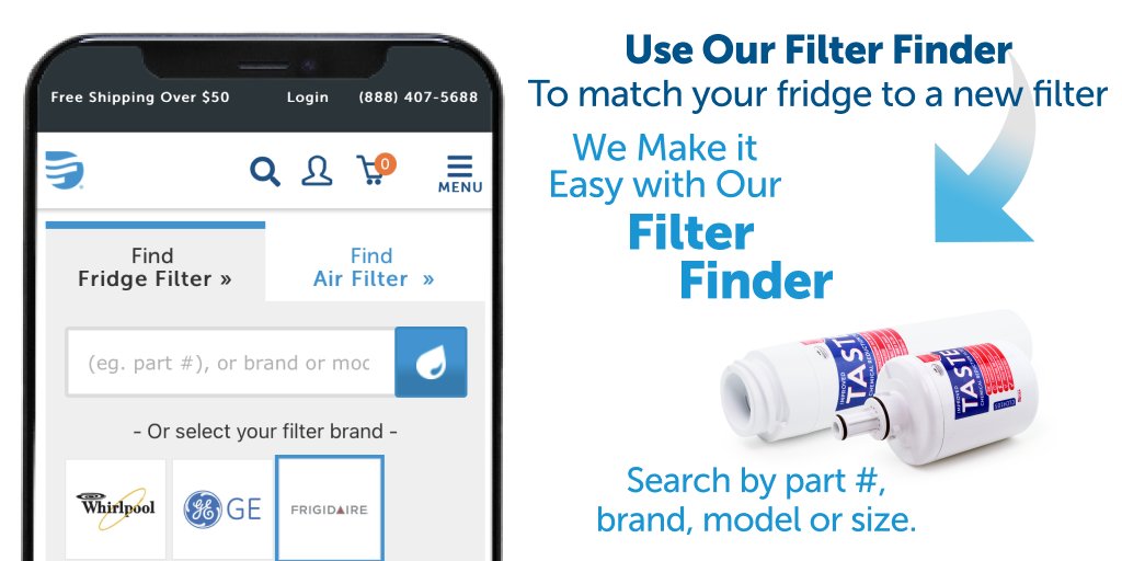 DiscountFilter's tweet photo. 🌟 Discover the Magic of Pure Water! ✨💧 Introducing our Fridge Filter Finder - Your Secret to Clean &amp; Refreshing Water, Always!

Say goodbye to guesswork and endless searching for the right fridge filter! 🔄 

Find your fridge filter here: https://t.co/4hV7Tc43Gm https://t.co/rJO068JesF