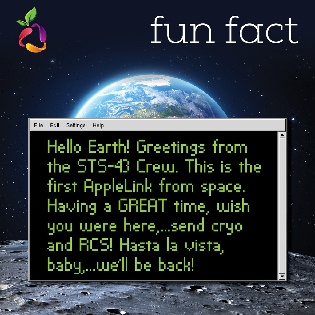 AppBarry's tweet photo. 🌌✨ A historic moment in August 1991, Astronauts on board the Atlantis, mission STS-43, utilized an Apple Macintosh Portable computer 🚀💻️ to transmit the first email from space. 🧑‍🚀📩🪐
•••
#AppBarry #MakeItAppen #FunFactFriday #FunFact #Friday #Space #SpaceTechEvolution https://t.co/jr046RafR1