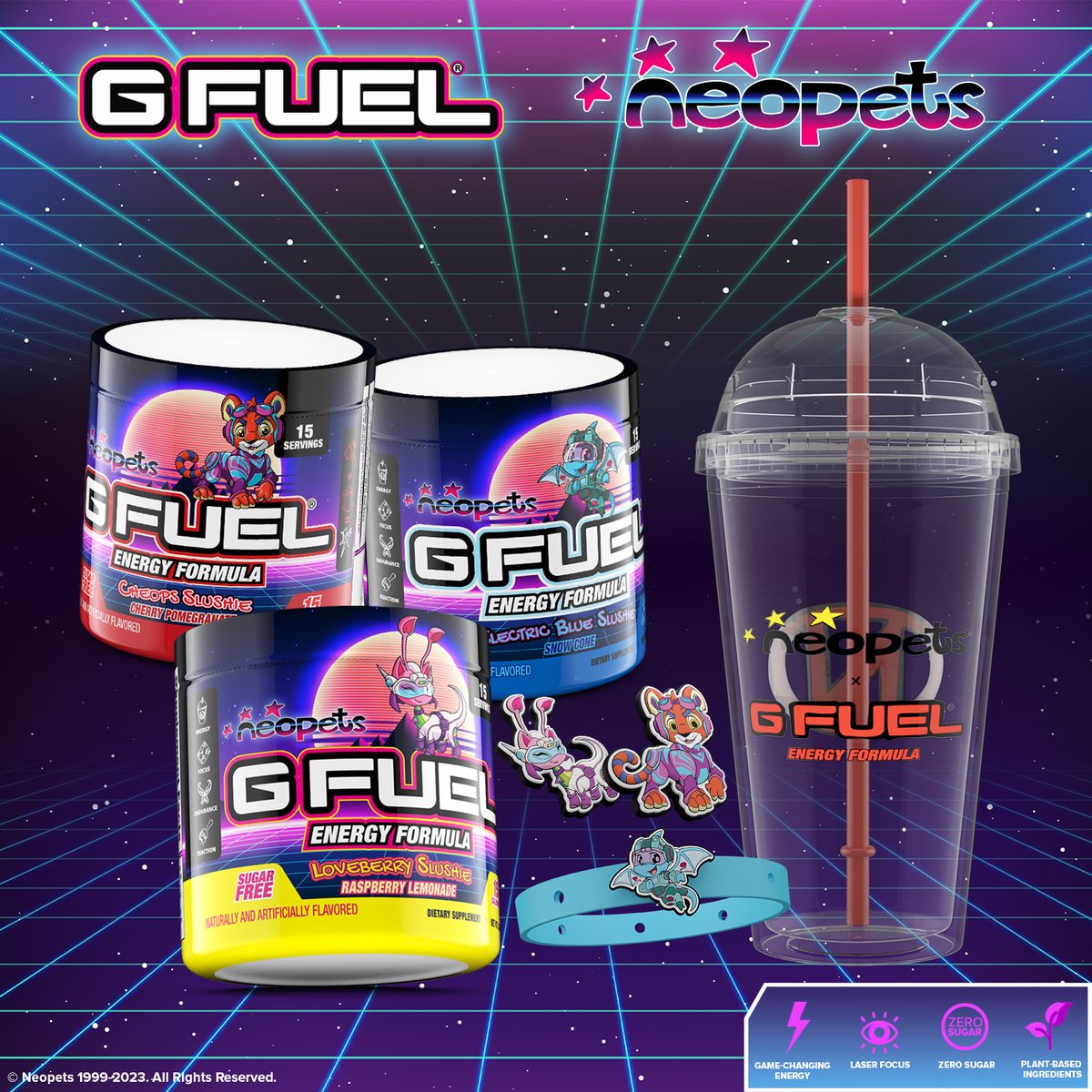 💜 𝗟𝗜𝗞𝗘 + 𝗥𝗧 + 𝗙𝗢𝗟𝗟𝗢𝗪 TO WIN ALL THE <a href="/Neopets/">Neopets</a> x #GFUEL SWAG YOU SEE HERE!!!

🤩 Picking 2 winners on Monday to celebrate the launch of this FABULOUS collection!

🛍️ 𝗦𝗛𝗢𝗣: GFUEL.ly/neopets-x