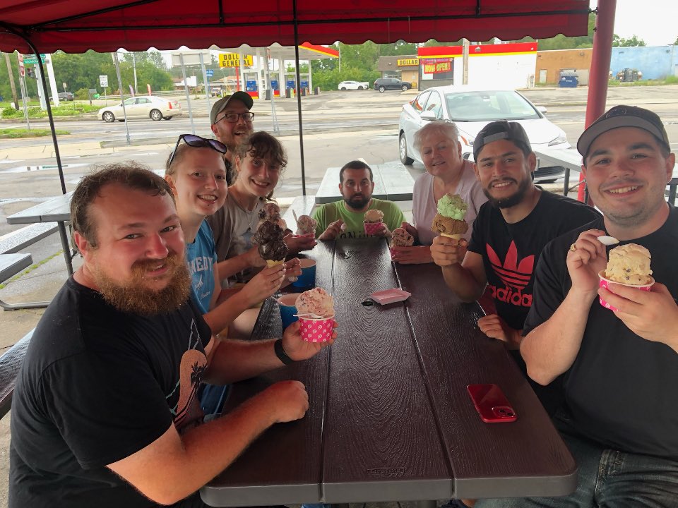 Mary &amp; Elaine, two of our volunteers, treated our YouthWorks volunteer group to De Dee's Dairy’s yesterday! What a sweet treat for those who showed us compassion in action! Check out those ice cream sizes! 🍦

#compassioninaction