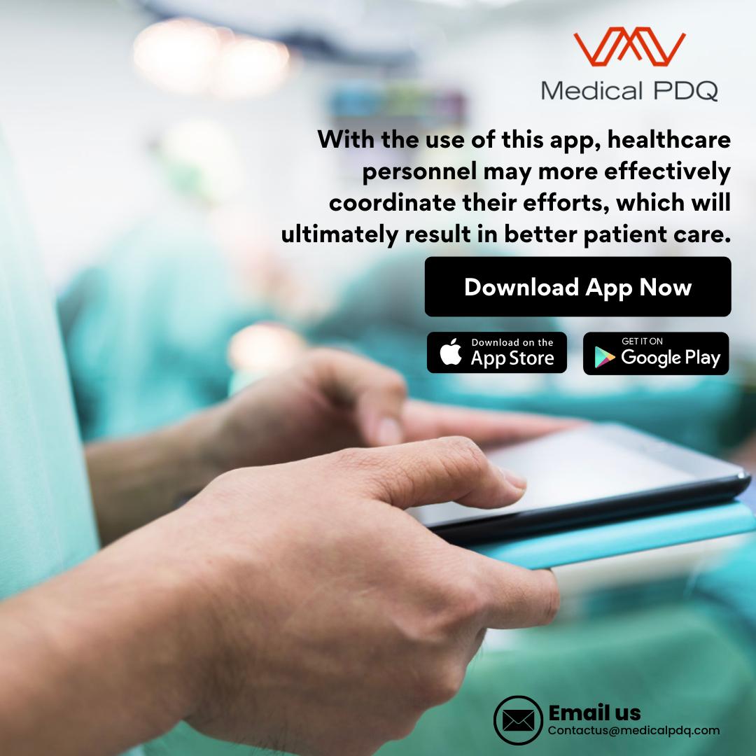 Make patient care a breeze with Medical PDQ - the mobile app designed to streamline your healthcare practice! 💊📲 

#PatientCentricCare #HealthcareEfficiency 

💌 Contactus@medicalpdq.com