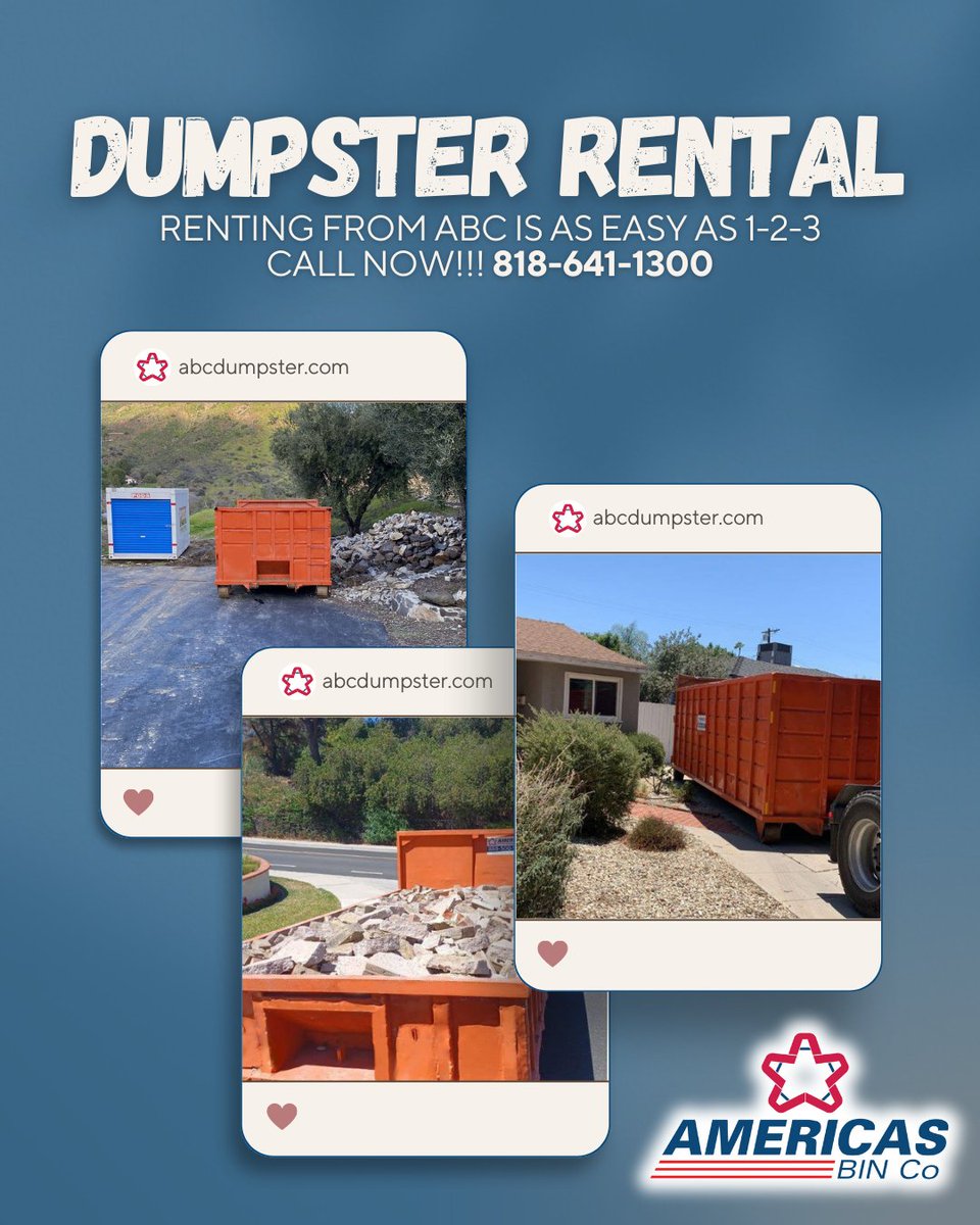 abcdumpster's tweet photo. Our commitment to excellent customer service sets us apart from the competition. Check out our new website or social media platforms!
Call Americas Bin Co. today! 
888-500-9007 
https://t.co/jHvzHw34IY
Sales@abcdumpster.com 
#dumpsterrental #constructionwaste #wastedisposal https://t.co/lc8tNFIlAy