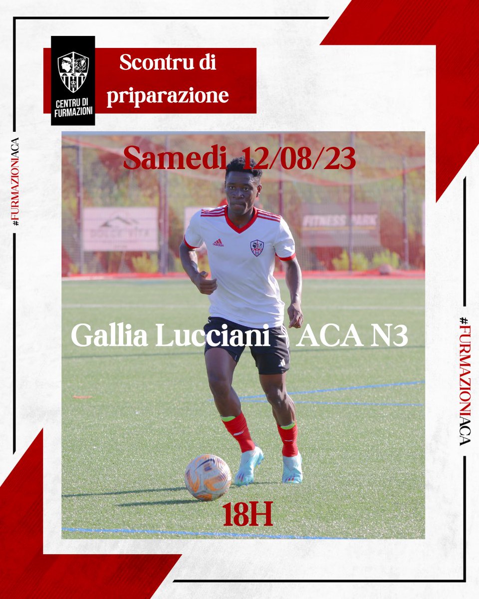 FormationACA's tweet photo. ⚔️ Dumane i tré squadri d’u centru ghjucarani, so sicondu scontri di priparazioni 👊🏼. 
Ritruveti u prugrammu 👇🏻.
#ForzaACA⚪️🔴 #Furmazioniaca https://t.co/98mrNtCVKx
