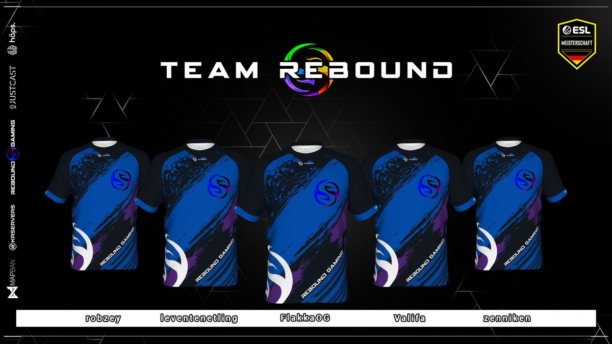 Rebound Gaming (@reboundcomgg) on Twitter photo Die nächste Season bei der #ESLM beginnt!!
Morgen um 14 Uhr startet der Pre-Season Cup und <a href="/TeamReboundgg/">TeamRebound</a> kämpft um einen Slot in der Div. 4
twitch.tv/reboundlive
Supportet was das Zeug hält. 💪💪
Das Lineup
- <a href="/FlakkaOg/">FlakkaOG</a> 
- <a href="/Valifa5/">VALIFA</a> 
- leventenetling
- robzey
- zenniken Die nächste Season bei der #ESLM beginnt!!
Morgen um 14 Uhr startet der Pre-Season Cup und <a href="/TeamReboundgg/">TeamRebound</a> kämpft um einen Slot in der Div. 4
twitch.tv/reboundlive
Supportet was das Zeug hält. 💪💪
Das Lineup
- <a href="/FlakkaOg/">FlakkaOG</a> 
- <a href="/Valifa5/">VALIFA</a> 
- leventenetling
- robzey
- zenniken