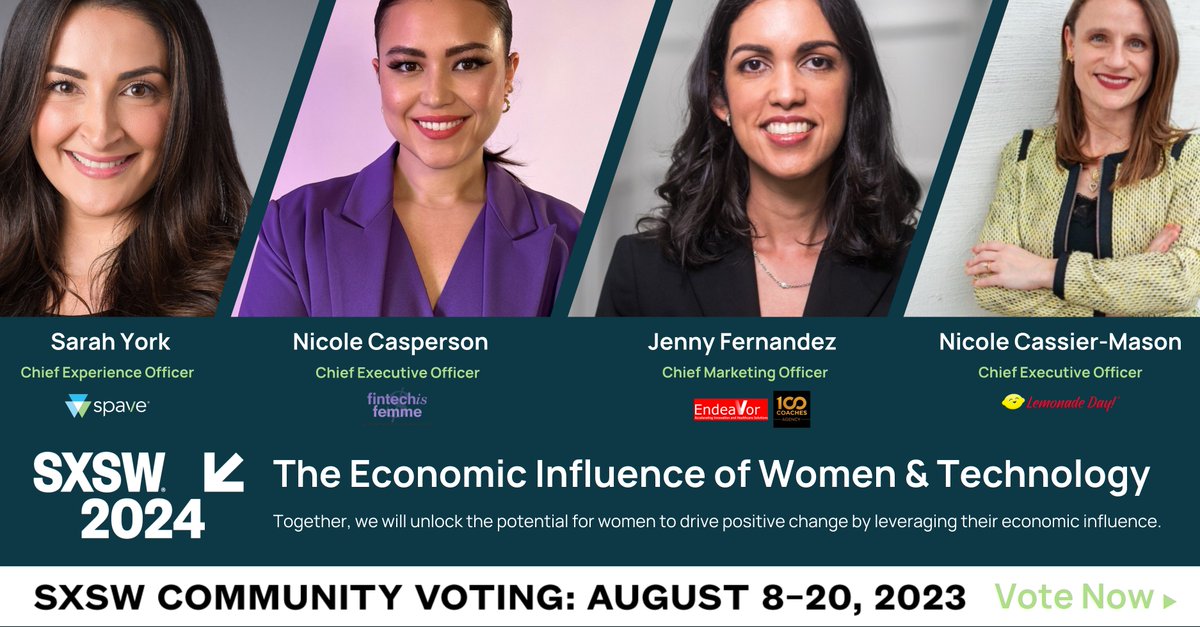 Voting for SXSW panels runs from August 8-20! This is your window to make a difference and have a significant voice in Conference programming. Vote for Spave at the link and come see us discuss the role of aspiring women in the tech industry! hubs.li/Q01-zkyc0