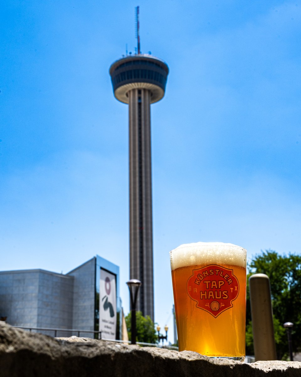 Time for a #KünstlerBeerRun! 🏃‍♀️🏃‍♂️ Go (bike, car, walk) from The Most Beautiful Pils in the Room at the Brewery to Hemisfair Pale Ale at the Tap Haus. Or go in reverse.  Earn a beer token for your next visit 🍻