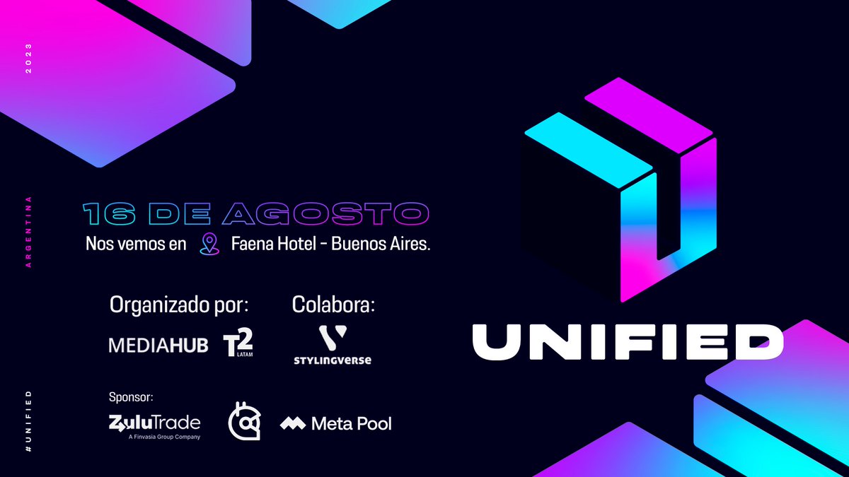 Nos Volvemos a encontrar #Argentina 🇦🇷

En el marco de la gran fiesta de <a href="/EtherArgentina/">Ethereum Argentina 🦇🔊</a> les traemos el #SideEvent más TOP con muchos de los más grandes referentes del Web3💪🏻🔥

🏢Faena Hotel, Buenos Aires
⏰16/8 - 8PM

¡Atentos que se vienen más anuncios! #UnifiedLatam