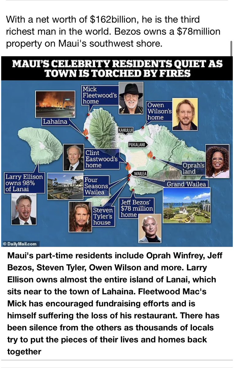 kaiyasmaddah's tweet photo. 100% all these celebrities who bought land?!?! WHERE ARE YA’ll AT? WHY ARE THEY QUIET?? They could provide so much more resources and help for the people that actually live there fulltime and is in desperate need. @Oprah @JeffBezos @IamStevenT https://t.co/dRTHA0DDti