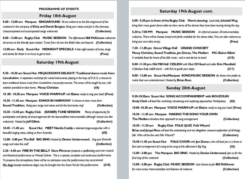 18-20 Aug 2023
#whitehorsefolkfestival programme!