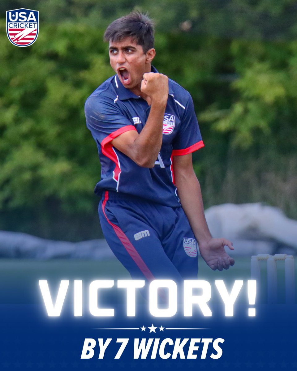 usacricket's tweet photo. Great start to our #U19CWCQ campaign!
Victory by 7 wickets over Bermuda.
#WeAreUSACricket https://t.co/3FD4SW1pxZ