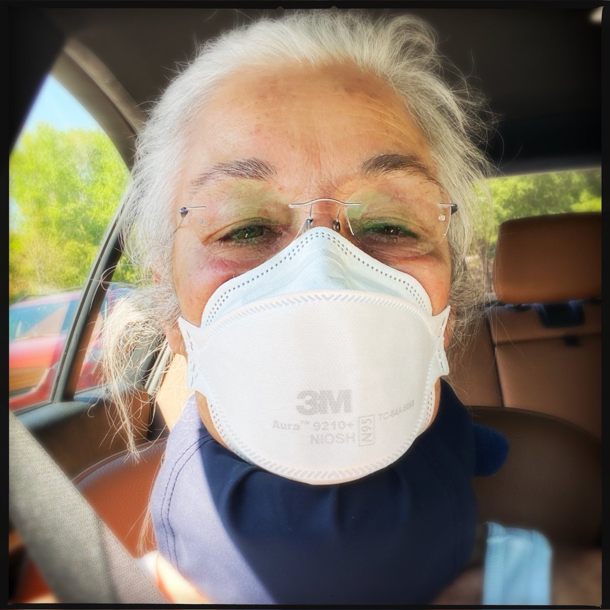 Violet_Kitteee's tweet photo. Me in the car wearing a mask. My masked helper is driving.
#WearAMask #MaskUp #N95 #MaskWithUs #LongCovid #COVID19 https://t.co/48xU88xotM