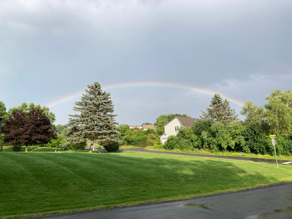 I've made a lot of friends and meaningful connections @NUEcon, and I'm so grateful for everyone who made my time in Boston special. Now it's time for a new beginning @CornellDyson. Here's the welcome rainbow that was waiting for me in Ithaca.