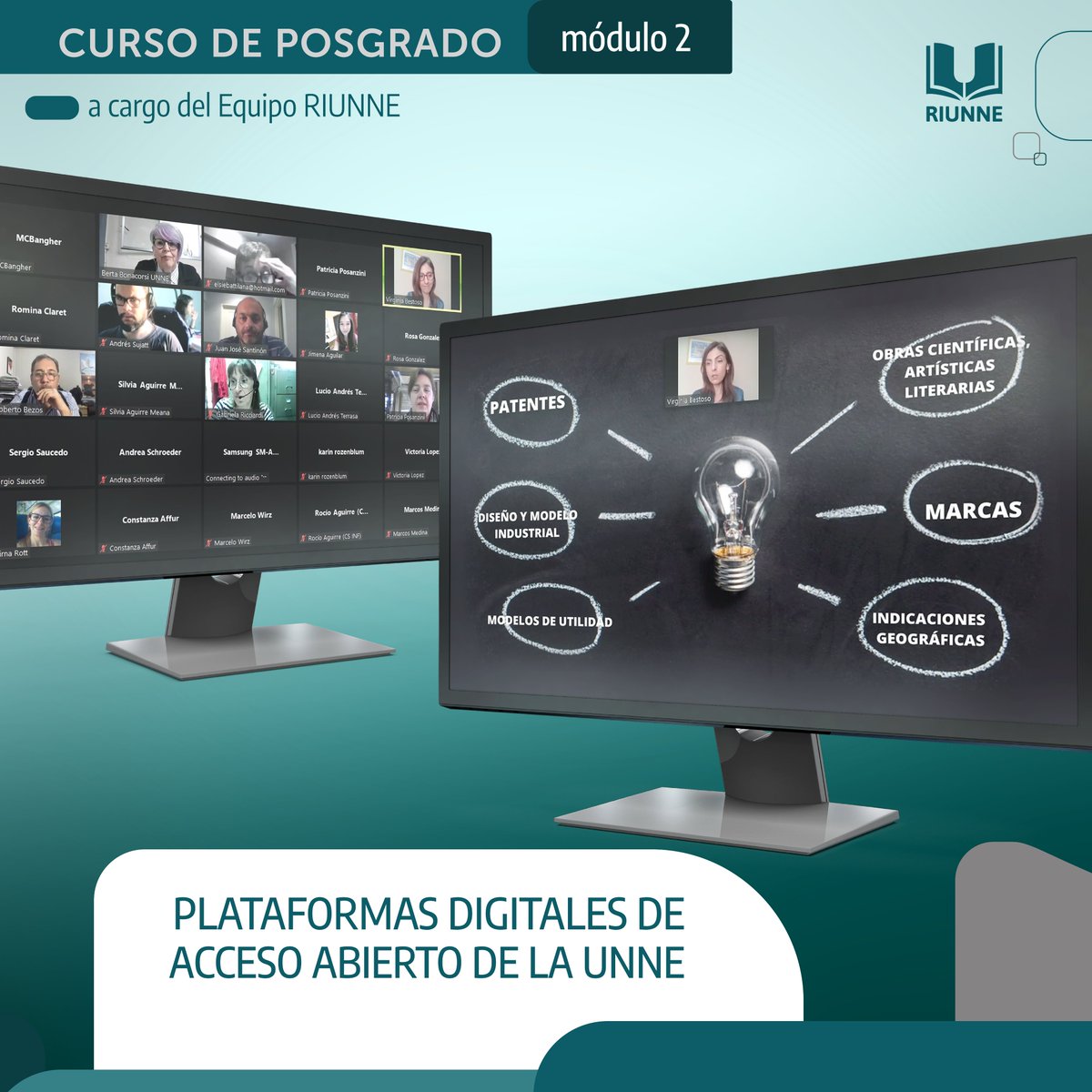 Se desarrolló el Módulo 2 del Curso de posgrado PLATAFORMAS DIGITALES DE AA DE LA UNNE 
Propiedad Intelectual 
Licencias de uso
Libre acceso mediante políticas de AA y compromiso institucional de la UNNE de democratizar el conocimiento producido por sus investigadores y docentes