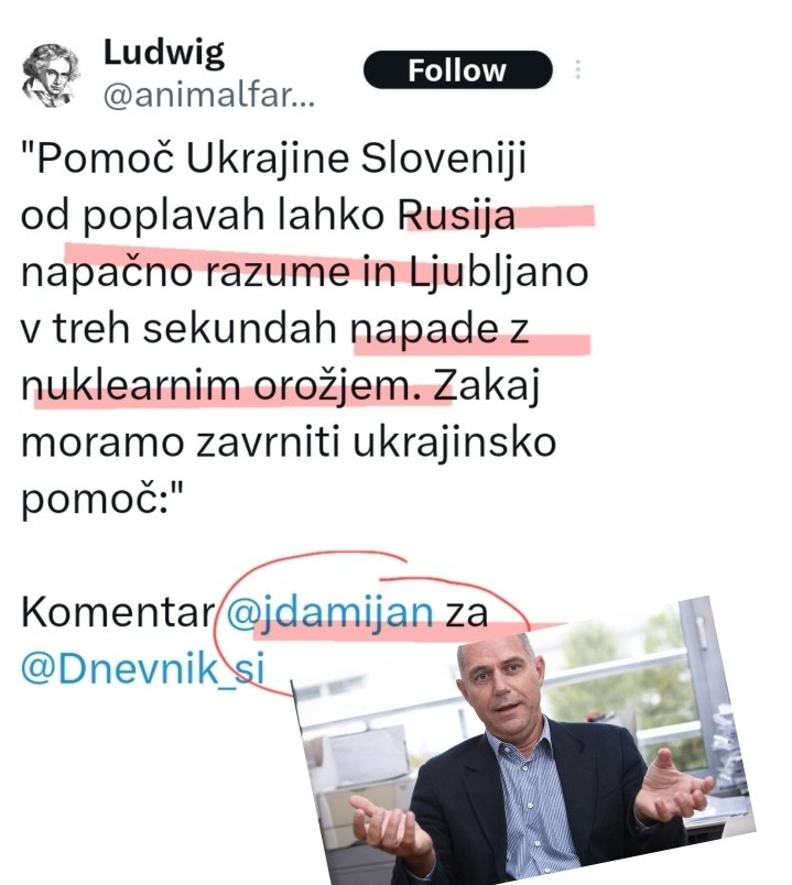 brutus91101394's tweet photo. To je vse res, @jdamijan!!😱😱 Ker Rusija trenutno nima drugih problemov, preko kontraobveščevalnih služb budno spremlja dogajanje v Slo. Če bo opazila en sam kramp iz Ukrajine, nas bo takoj njukala. To je tolk ziher, kot da se kredit v frankih dobro konča.👍  #TheDangerIsReal https://t.co/ygHGIGMjGV