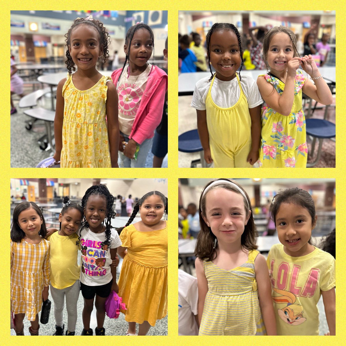 BPEKnights's tweet photo. YELLOW is the color of happiness, enlightenment, and sunshine! Our creative and beautiful BPE Knights are showing their school spirit today!๐ผ๐โ๏ธ๐ฅ๐ฑ๐๐ง๐ซ๐งฝ Monday is GREEN Day! Be sure to dress in Green to help our Kindergartners learn their colors! #BPEPride ๐#WeAreWayne https://t.co/p9QYkjrzl4