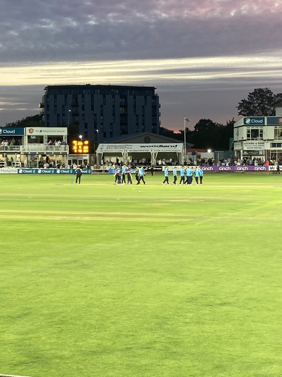 #FlyLikeAnEagle <a href="/whitters71/">Paul Whitmore</a> 
And that’s why we didn’t leave at 40 overs!! What a finish - what a run out