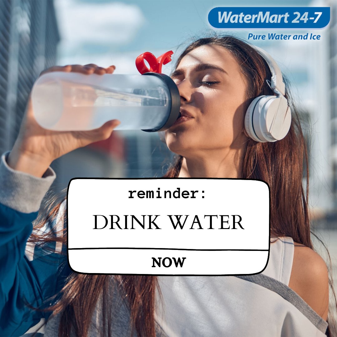 WaterMart247's tweet photo. The benefits of drinking water are endless - from clearer skin to better digestion. 🌟 So why not fill up your cup with WaterMart pure water and drink up! 💦
#waterbenefits #healthyhabits #watermart247 #Winnipeg #PureWaterAndIce #timetohydrate https://t.co/4u9G8ZHeJh