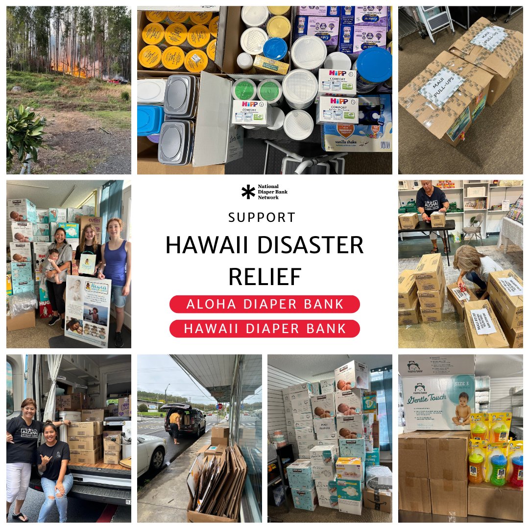 Our hearts are with the Maui families who have been impacted by devastating wildfires. @alohadiaper & @hawaiidiaper are working hard to bring Maui families the resources they need during this time - donate to support their disaster relief efforts below: linktr.ee/diaperbanknetw…