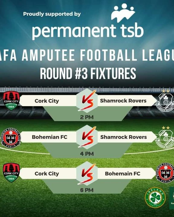 Irishampfootbal's tweet photo. A very special weekend of amputee football in memory of a very dear friend taking place in Rathmore Astroturf, Co. Kerry

There will be bucket collections on both days, matches on Sat August 12th from 2pm &amp; Sun, August 13th from 10am with all proceeds going to  Marymount Hospice https://t.co/kqxBfCB8DP