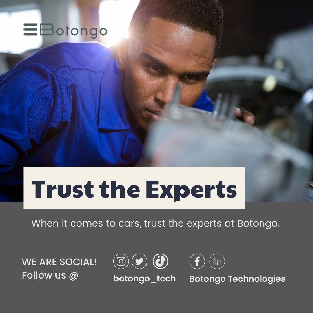 botongo_tech's tweet photo. When it's about cars, trust the experts at Botongo.

#CarRepair #Botongo #AutoExperts #eplorepage https://t.co/V9blUNFGGR