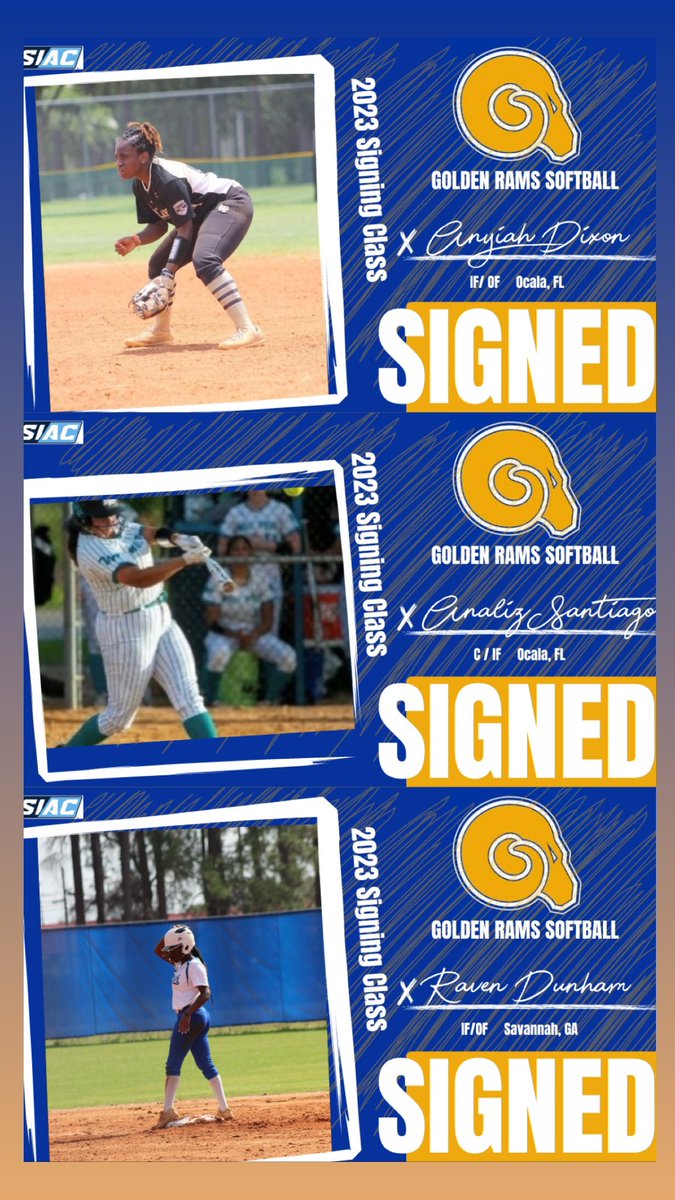 Welcome to the Ramily!!💛💙 Our 2023 Softball Signees 🐏 #Ramily #ASUTwitter