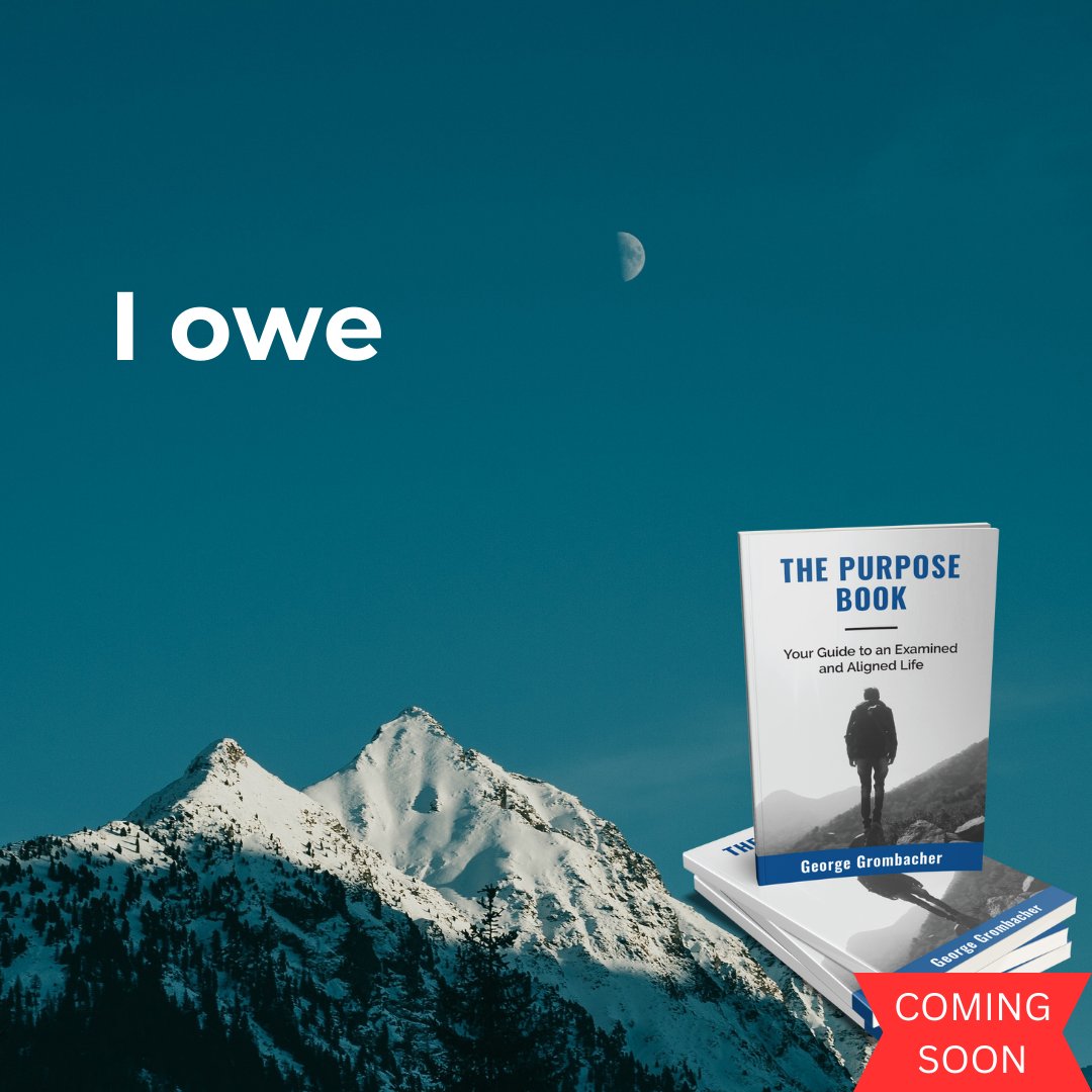 I work hard because I owe.
I owe a debt to the many who came before me, making my life and work possible.
I owe because of the many gifts I've been given.
I owe because there are many who cannot.
I owe because I'm here and many others, including my brother, are no longer with us.
