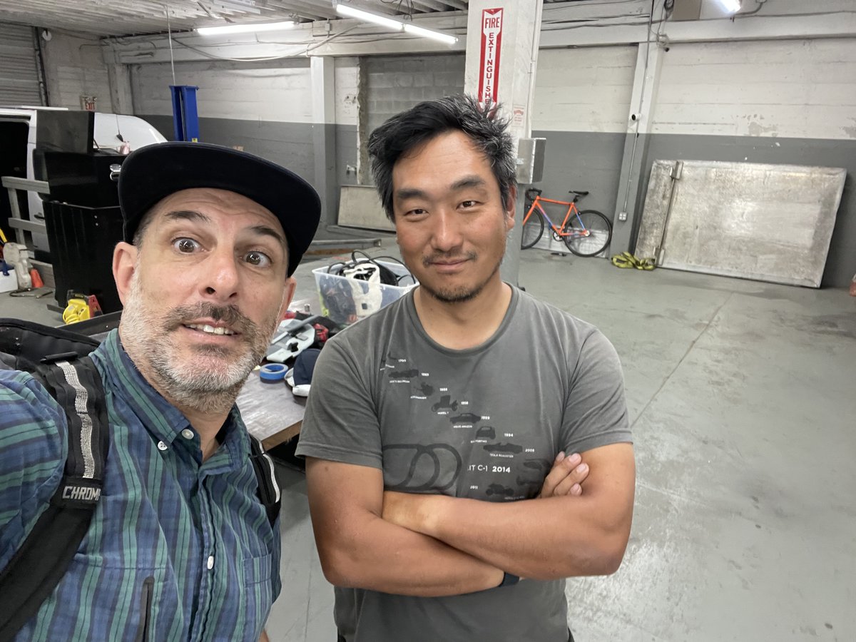 yonderboys's tweet photo. Finally made it to @LitMotors and saw the future of mobility up close in person. Thanks for the tour, Dan Kim and Nathanael Moss! https://t.co/MbzwTniznN
