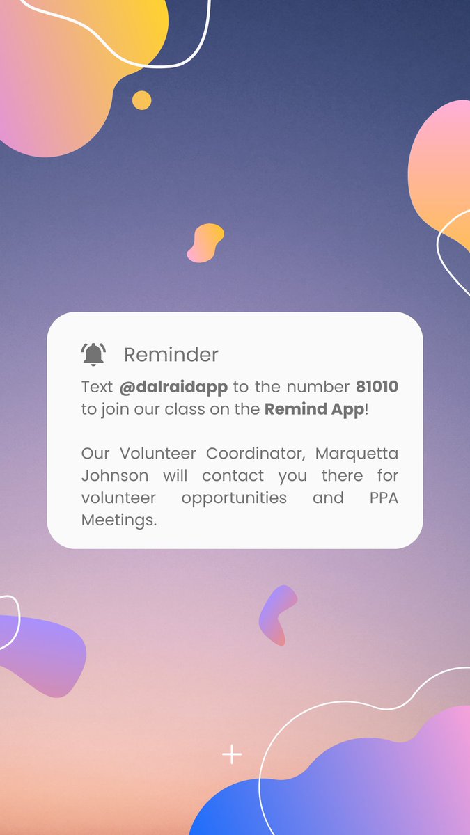DalraidaElemPTA's tweet image. #checkyournotifications #textalert #getinvolved