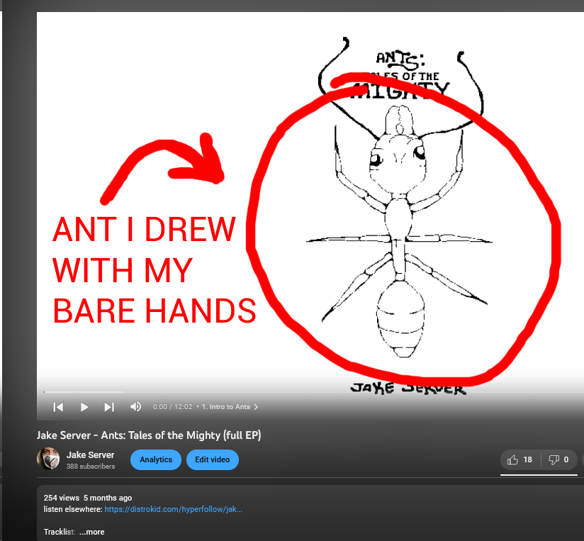 plenty of you know this by now but some friends and I have been chippin away at a variety youtube channel for about two years now and we've been having a lot of fun. 

check it out and I might kiss you?? a lot of our artwork is sprinkled around there too youtube.com/@jakeserver