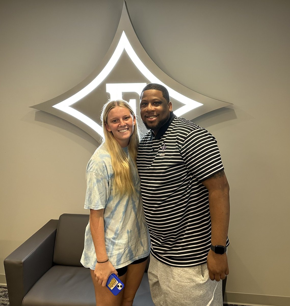 Thank you <a href="/Coach_Curtis_FU/">Pierre Curtis</a> for a great visit and conversation. <a href="/FurmanWBB/">Furman Women's Basketball</a>