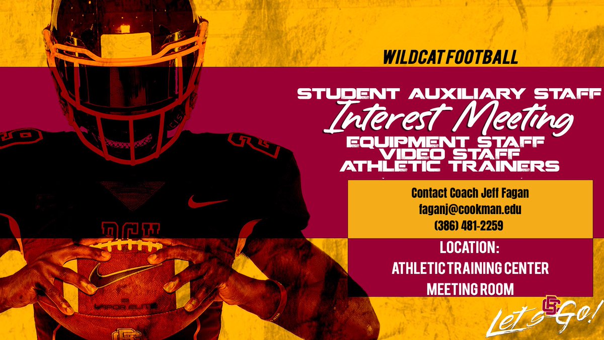 Want to be a part of Wildcats Football? We got you. 🔽🔽🔽